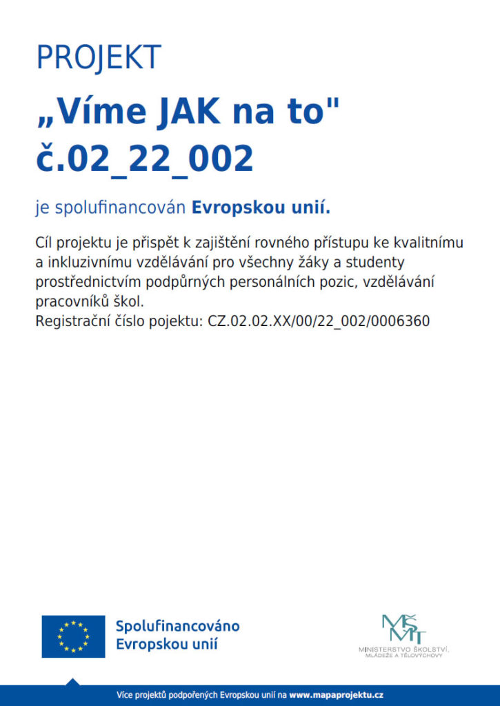 Projekt Víme jak na to