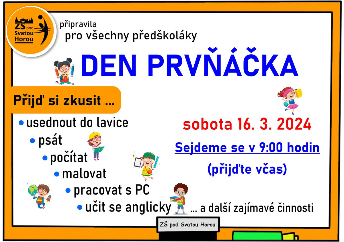 Pozvánka na Den Prvňáčka