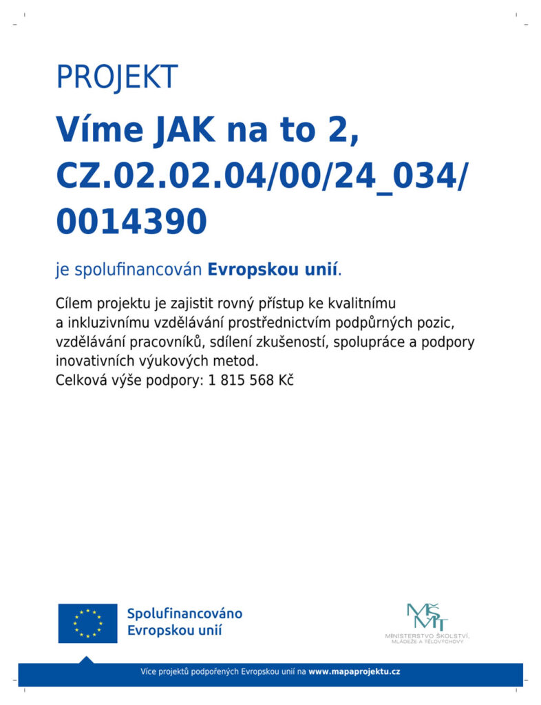 Projekt Víme jak na to